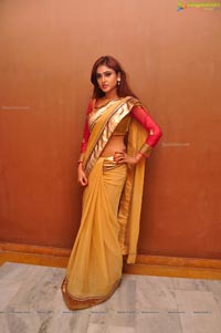 Sony Charishta in Saree Photos