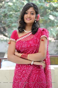 Sandeepthi in Saree