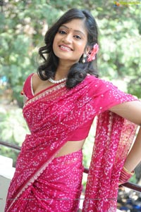 Sandeepthi in Saree