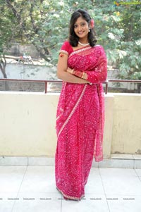 Sandeepthi in Saree