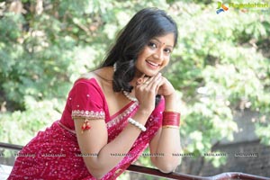 Sandeepthi in Saree