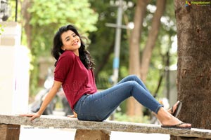 Hebah Patel Red Dress