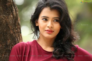 Hebah Patel Red Dress