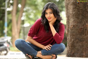 Hebah Patel Red Dress