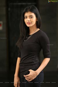 Hebah Patel in Black Dress