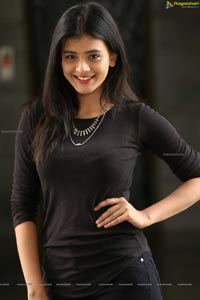 Hebah Patel in Black Dress