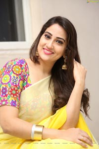 Manjusha Yellow Saree