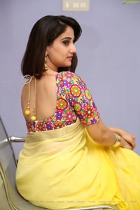 Manjusha Yellow Saree