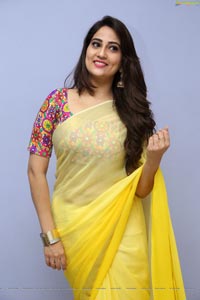 Manjusha Yellow Saree