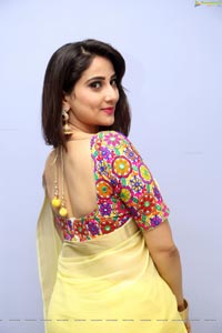 Manjusha Yellow Saree