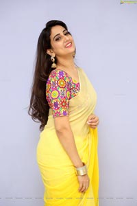 Manjusha Yellow Saree