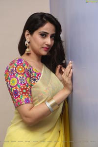 Manjusha Yellow Saree