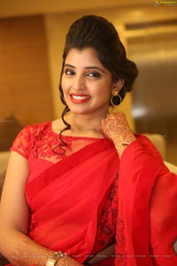 Shyamala in Red Saree