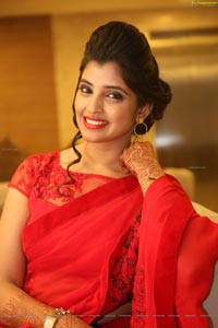 Shyamala in Red Saree