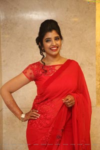 Shyamala in Red Saree