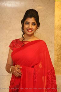 Shyamala in Red Saree