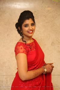 Shyamala in Red Saree