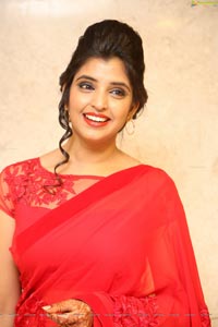 Shyamala in Red Saree