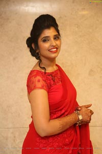 Shyamala in Red Saree