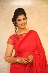 Shyamala in Red Saree