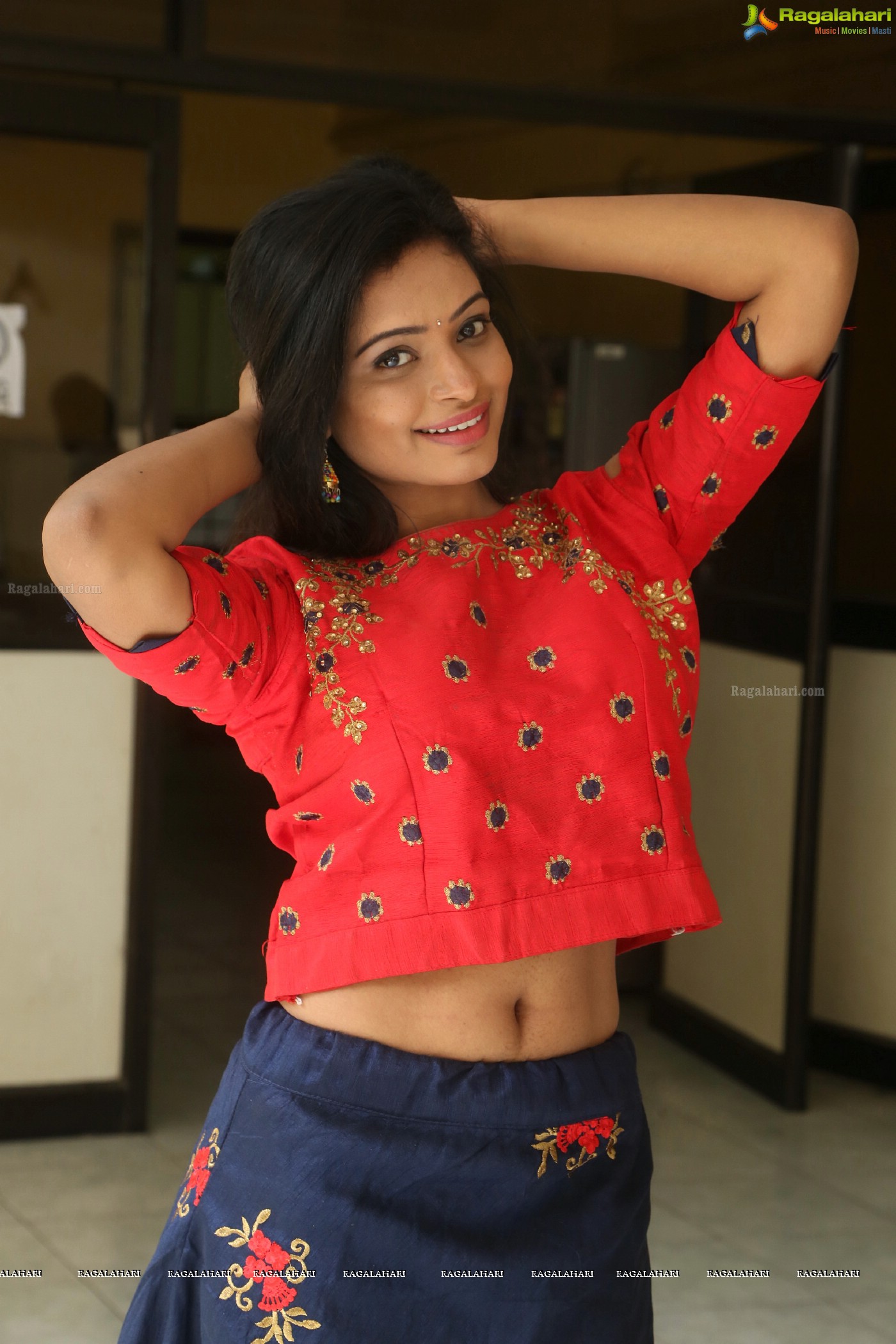 Harika Innamuri at Aakali Poratam Pre Release Event (Posters)