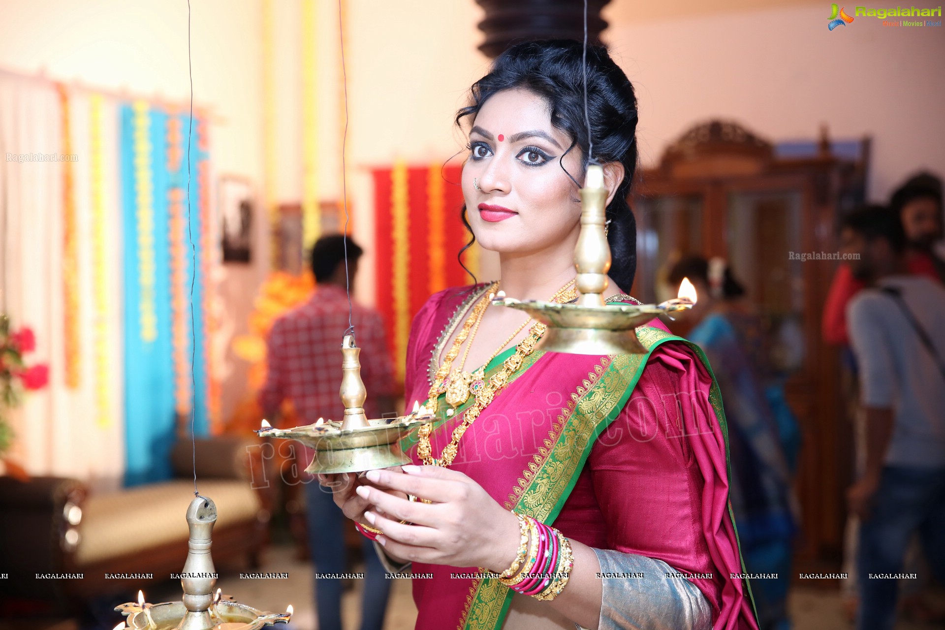 Ashmitha Karnani From the Sets of Agnisakshi Telugu Serial