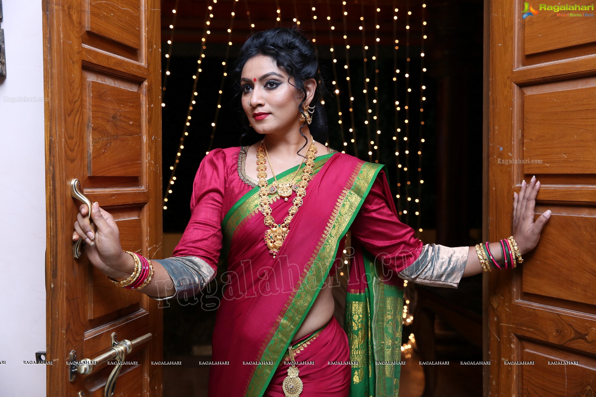 Ashmitha Karnani From the Sets of Agnisakshi Telugu Serial