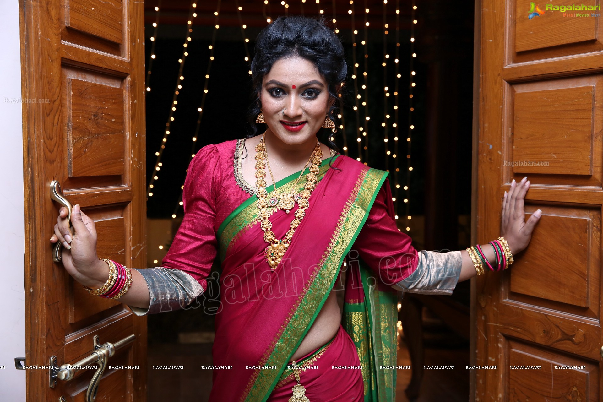 Ashmitha Karnani From the Sets of Agnisakshi Telugu Serial