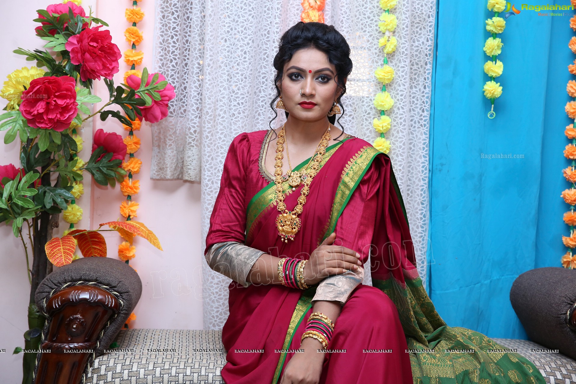 Ashmitha Karnani From the Sets of Agnisakshi Telugu Serial