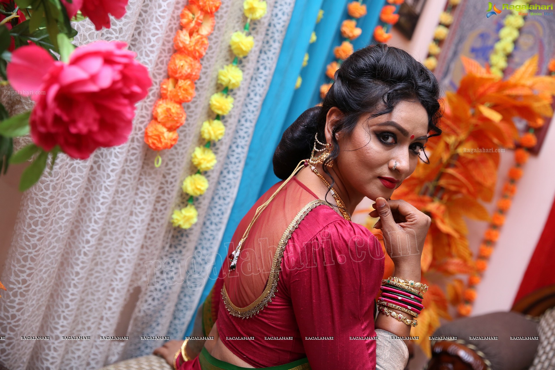 Ashmitha Karnani From the Sets of Agnisakshi Telugu Serial