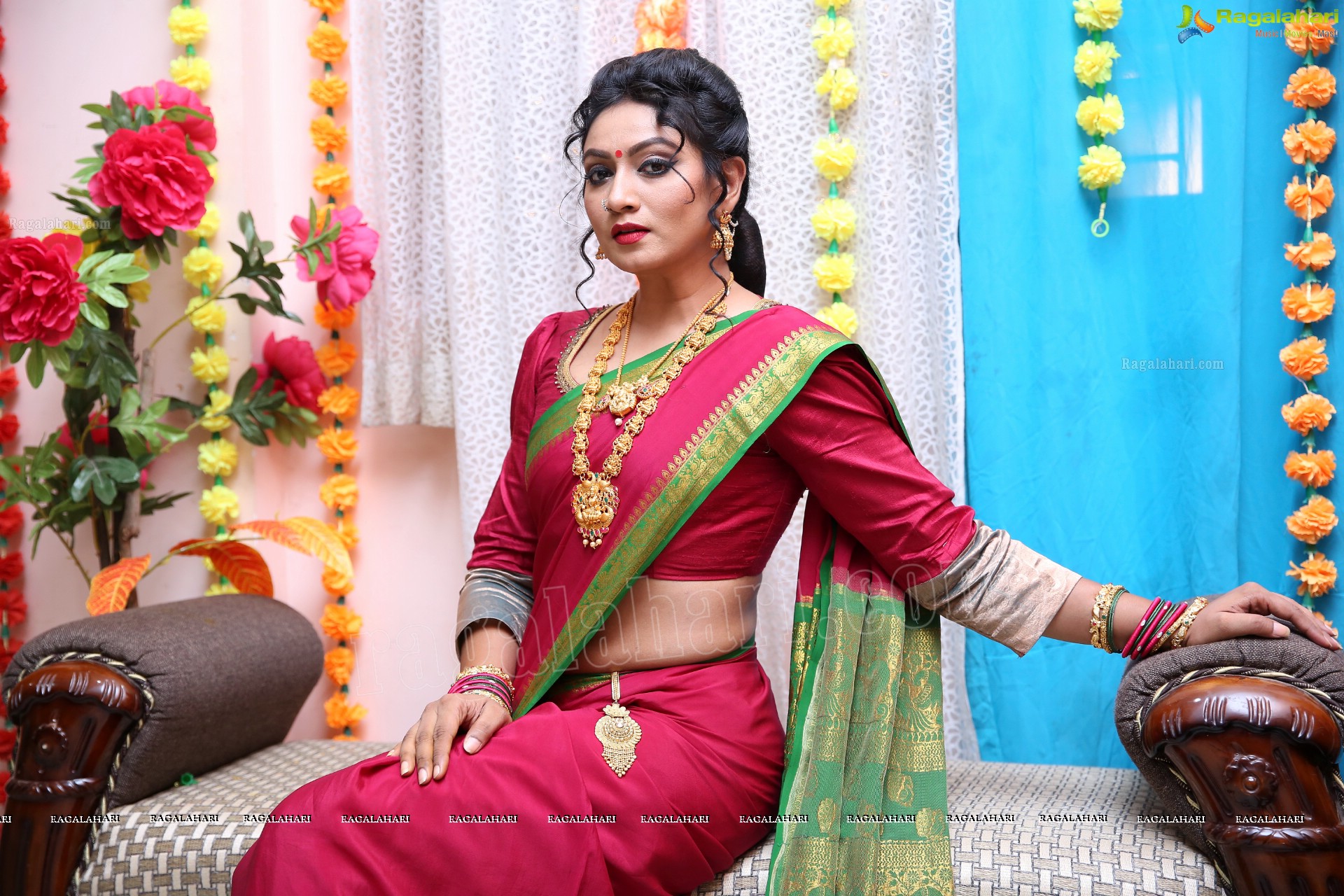 Ashmitha Karnani From the Sets of Agnisakshi Telugu Serial