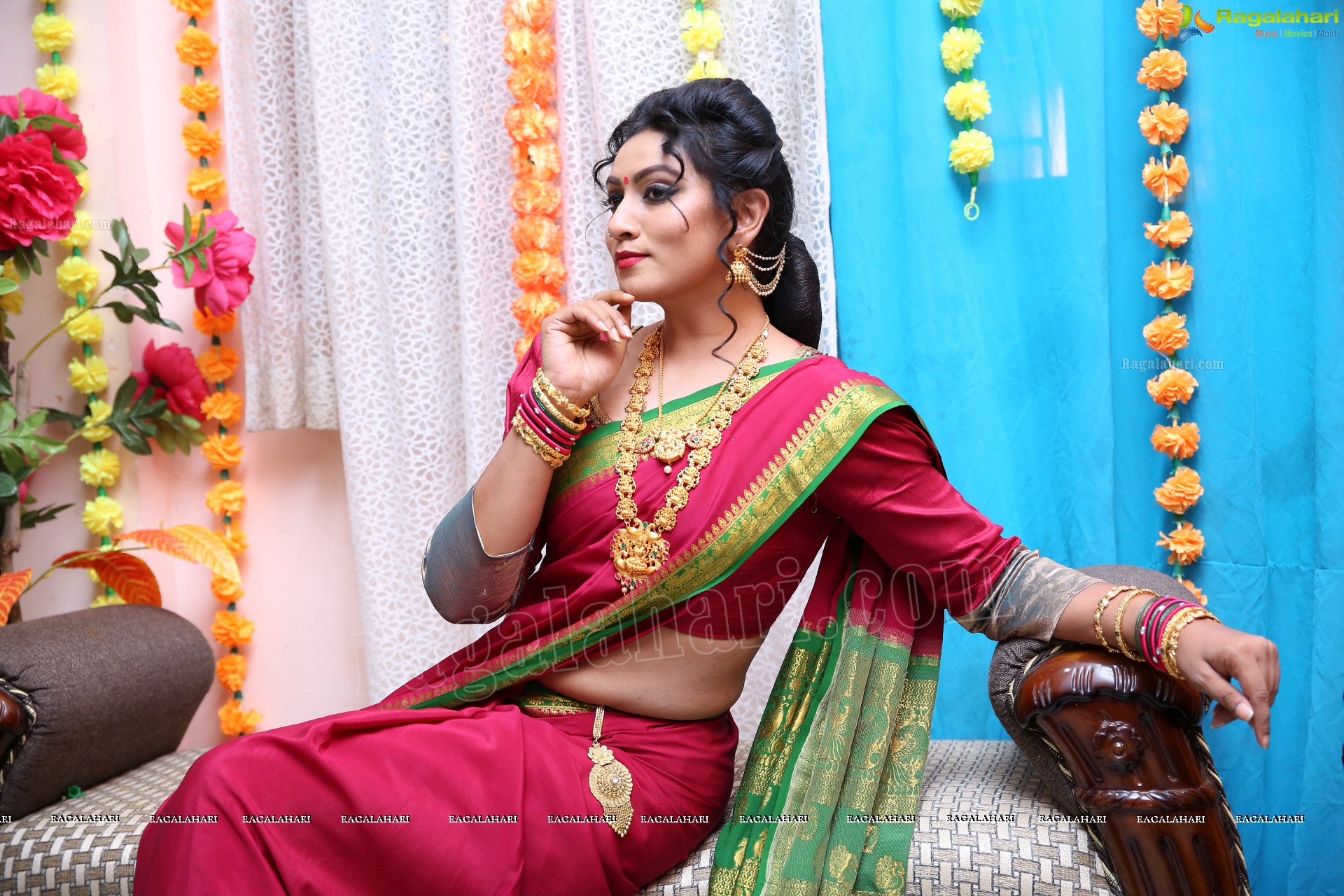 Ashmitha Karnani From the Sets of Agnisakshi Telugu Serial