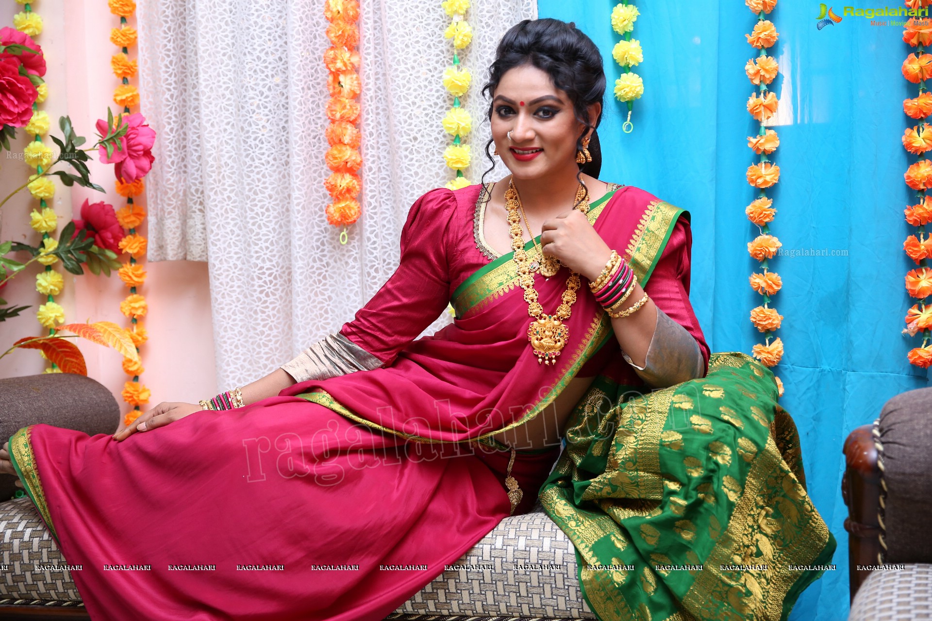 Ashmitha Karnani From the Sets of Agnisakshi Telugu Serial