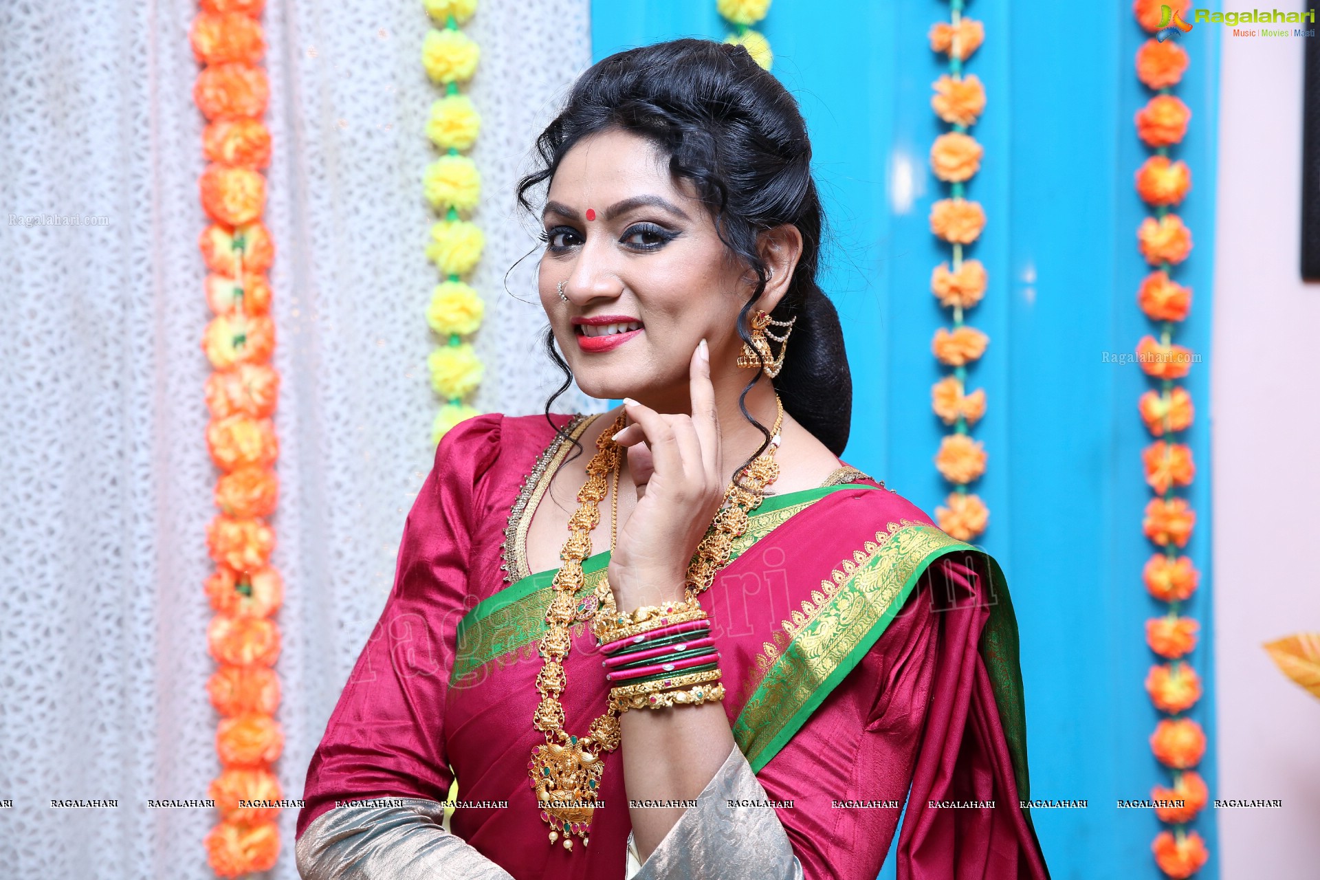 Ashmitha Karnani From the Sets of Agnisakshi Telugu Serial