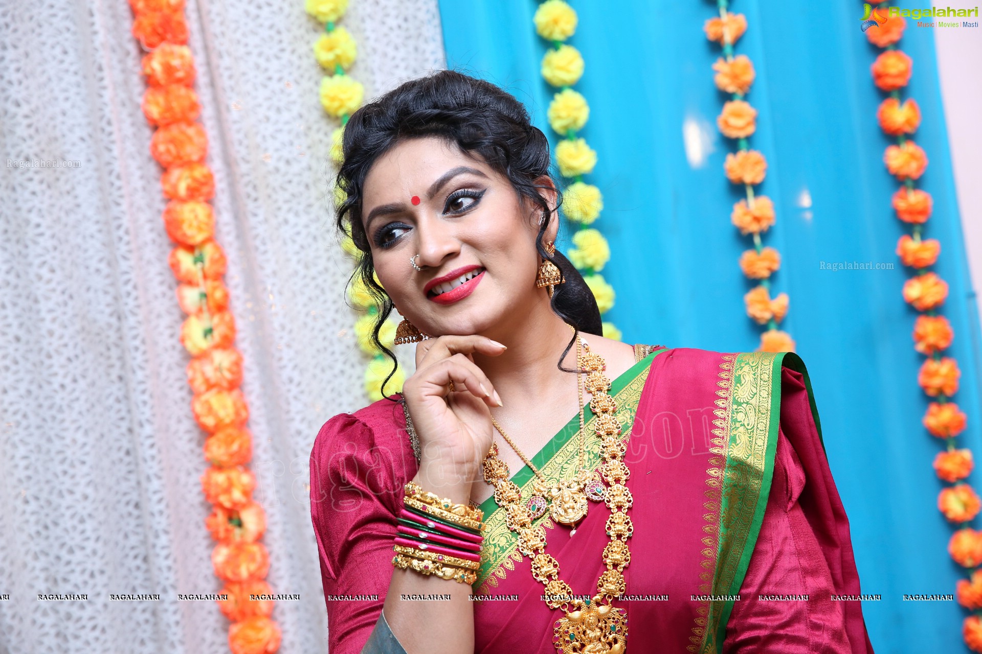 Ashmitha Karnani From the Sets of Agnisakshi Telugu Serial