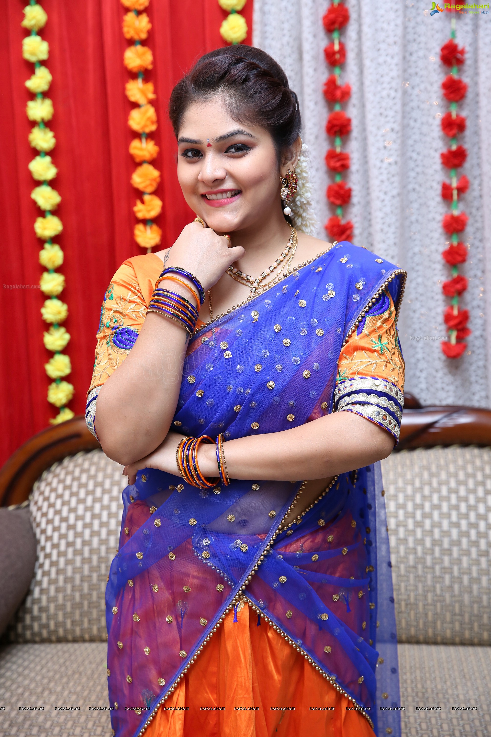 Haritha From the Sets of Agnisakshi Telugu Serial