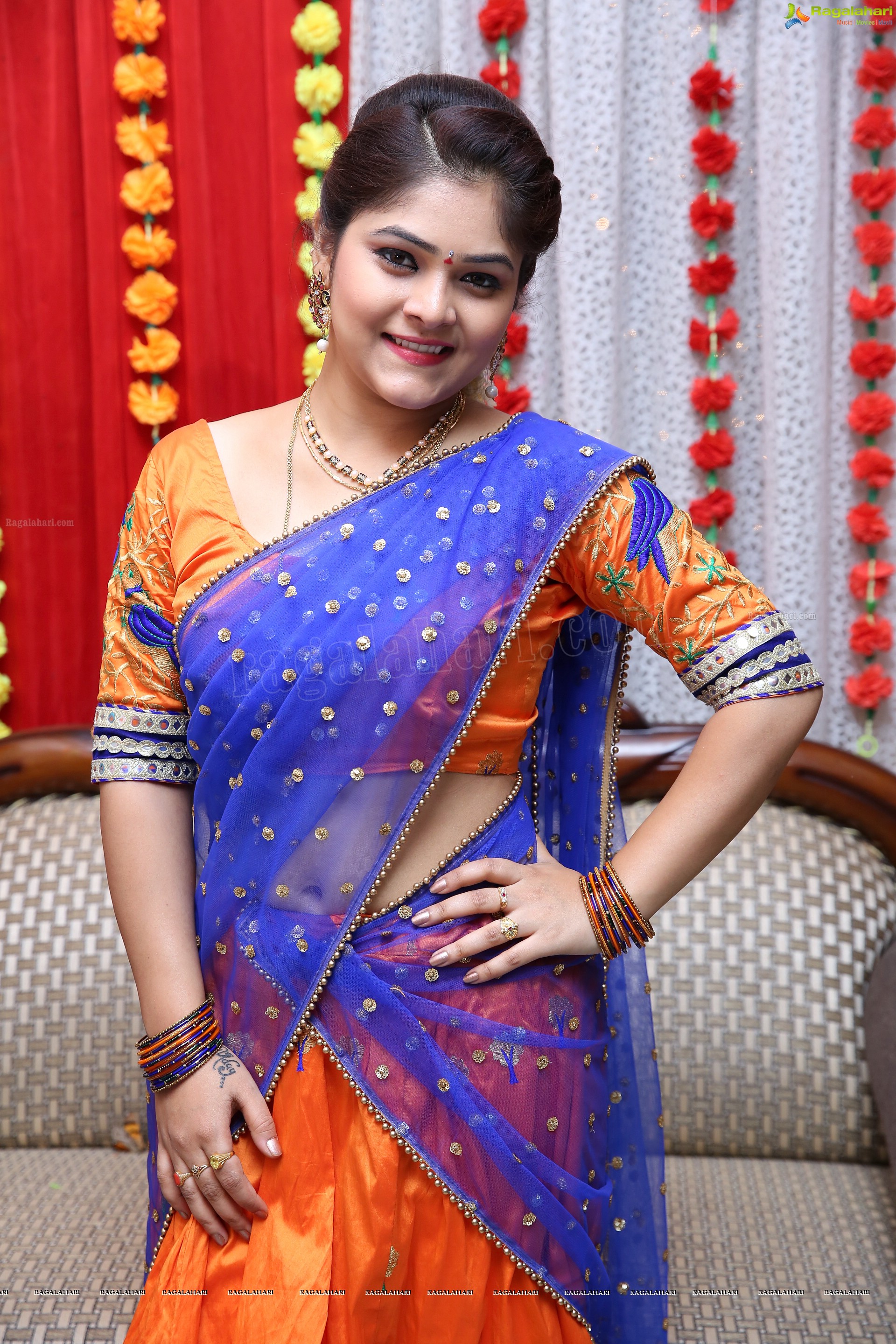 Haritha From the Sets of Agnisakshi Telugu Serial