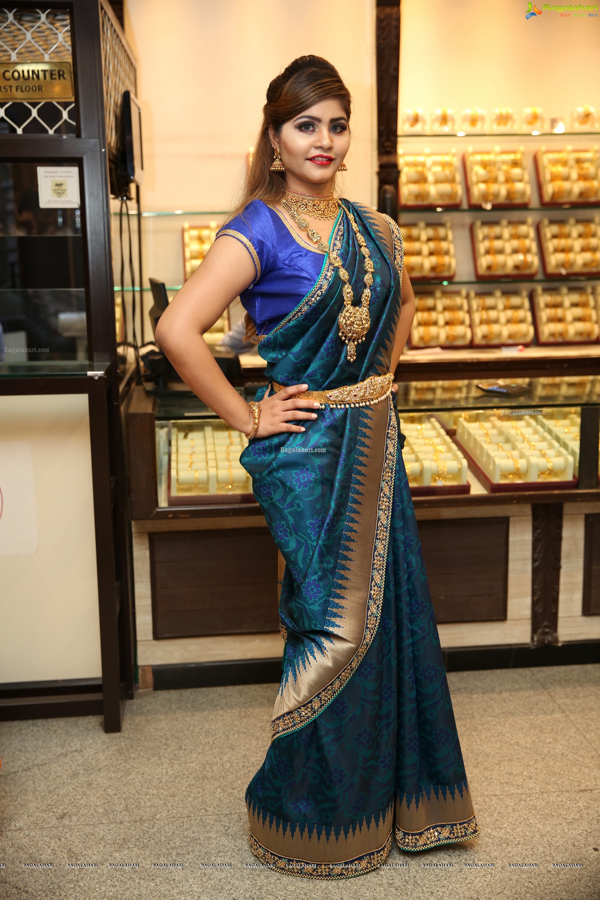 Sara Khan @ Manepally Jewellers Dhantera's Festive Collection Launch - HD Gallery