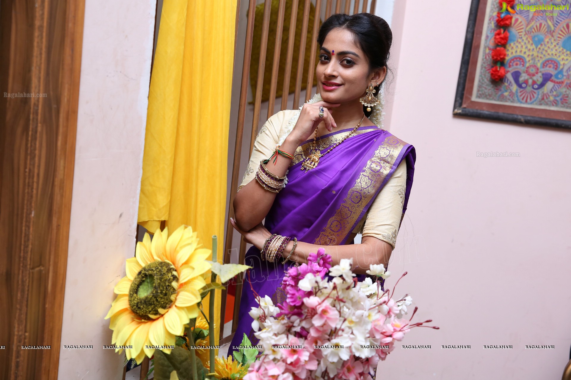 Sri Priya From the Sets of Agnisakshi Telugu Serial