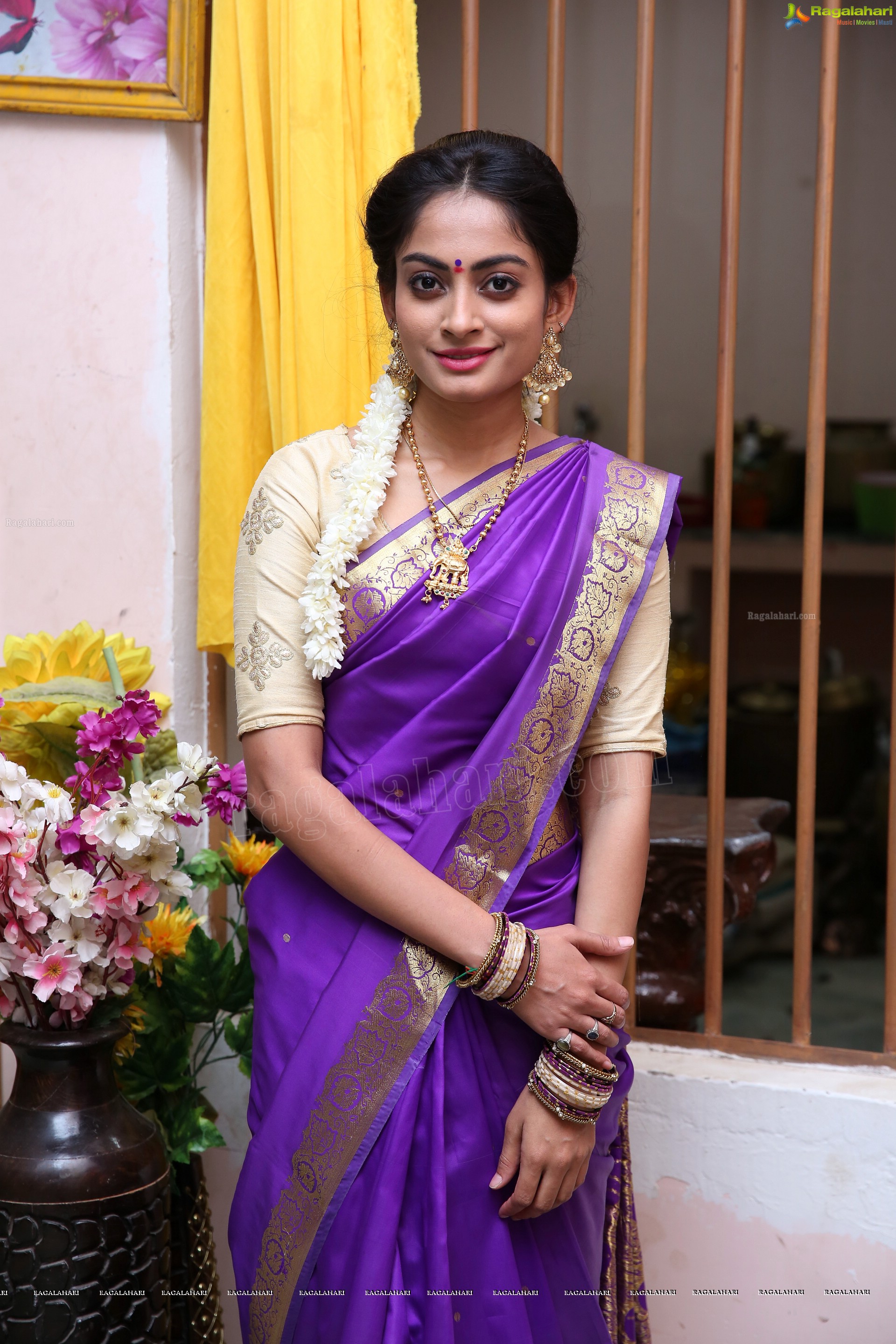 Sri Priya From the Sets of Agnisakshi Telugu Serial