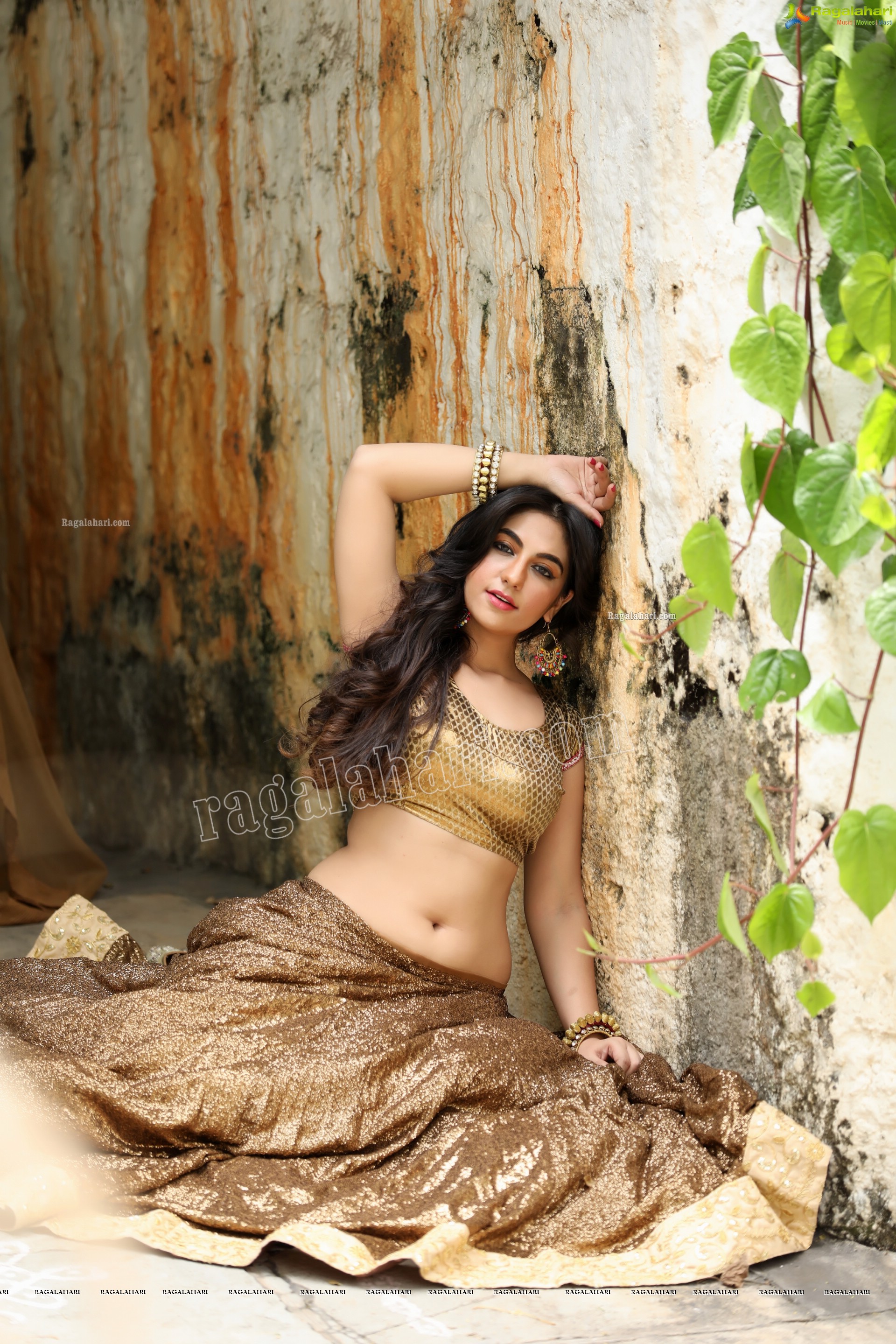 Harshita Panwar in Copper Lehenga Choli, Exclusive Studio Shoot, HD Gallery