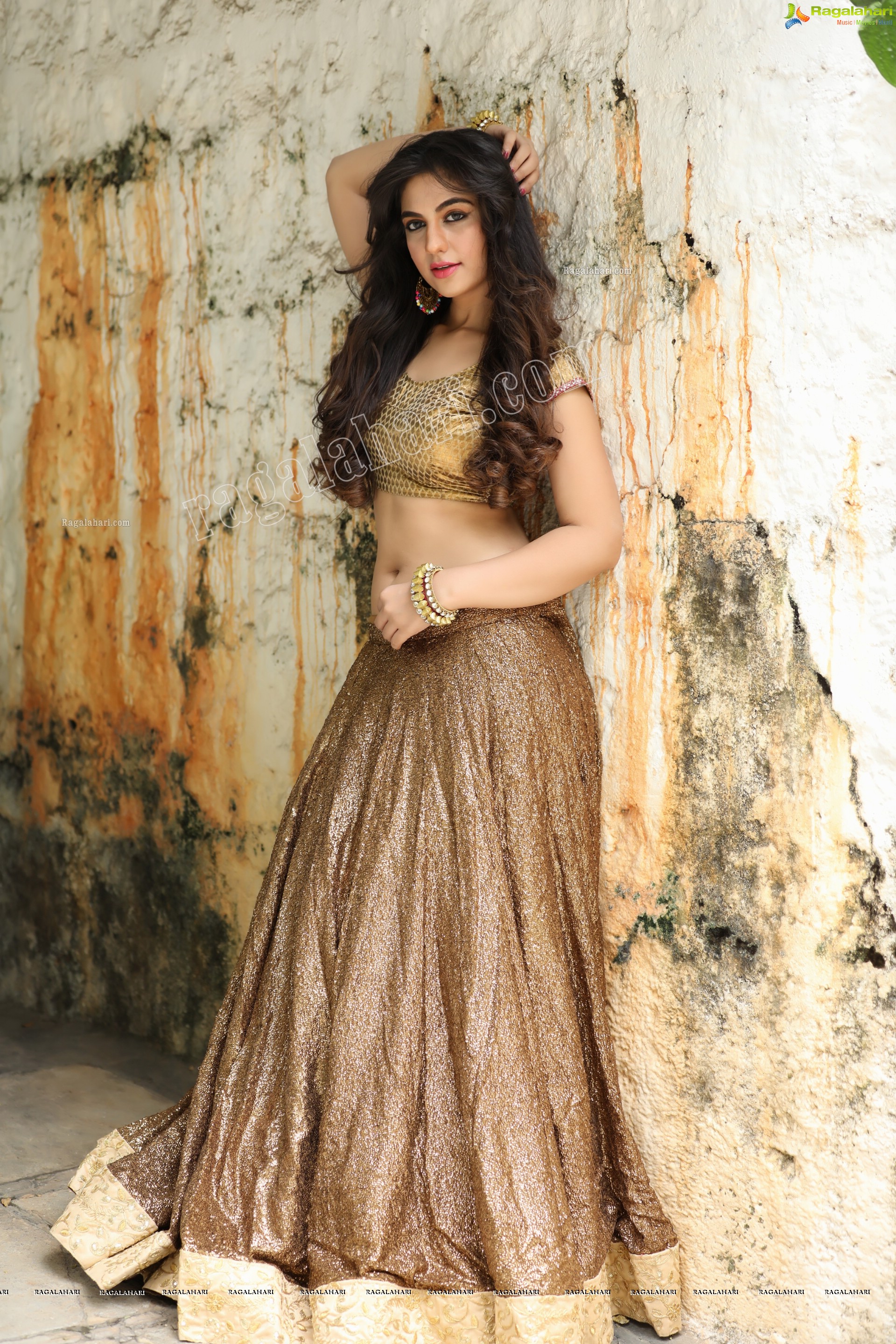 Harshita Panwar in Copper Lehenga Choli, Exclusive Studio Shoot, HD Gallery