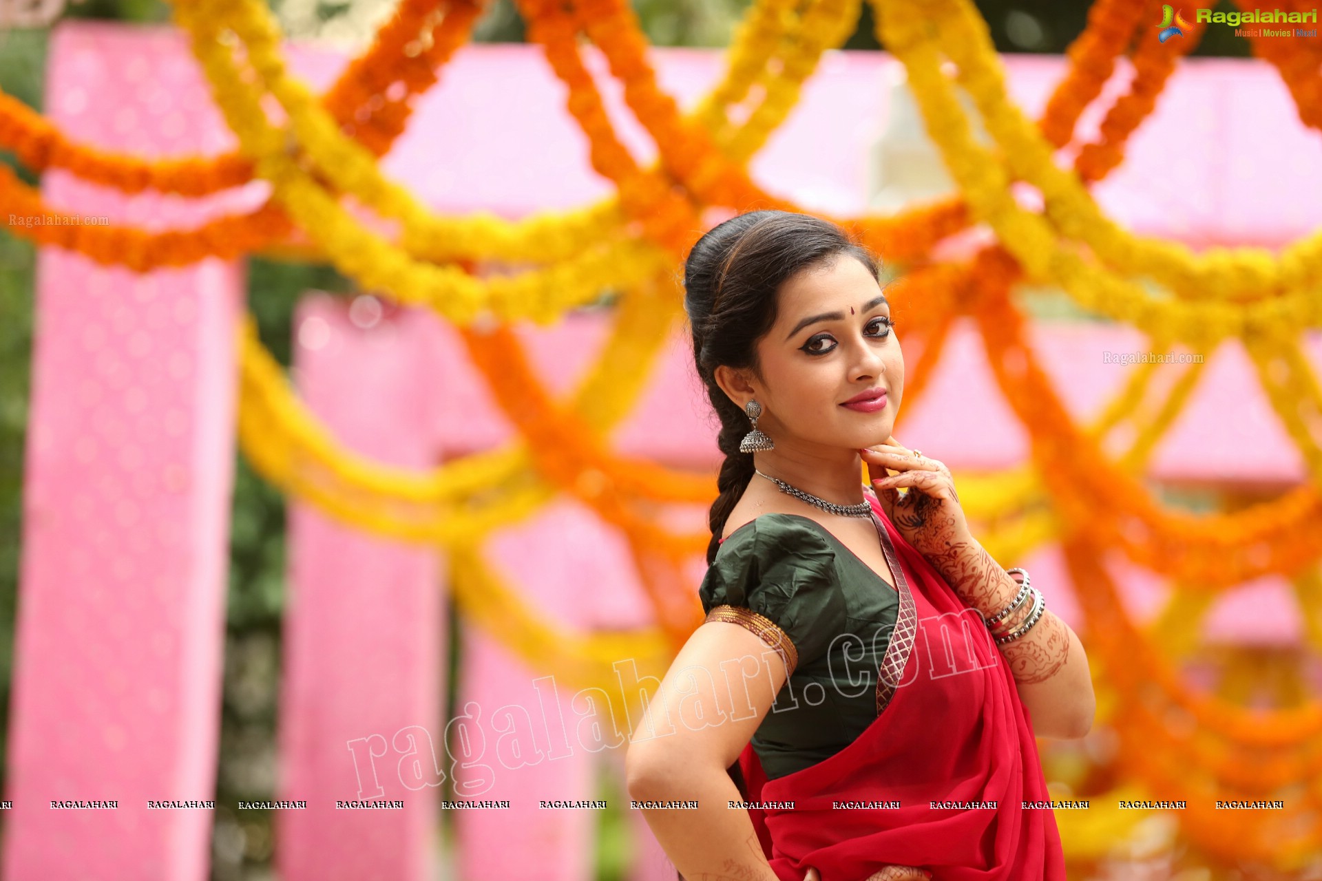 Aishwarya Pisse @ Agnisakshi TV Serial Sets - HD Gallery