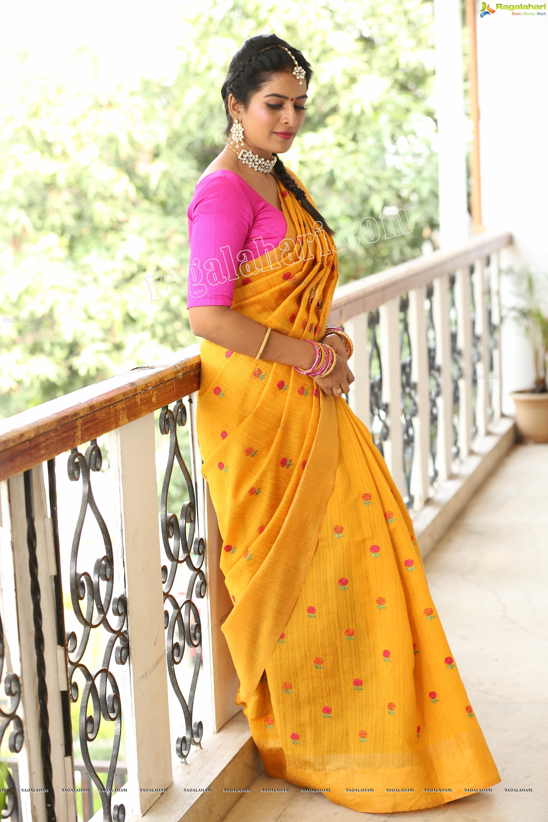 Anshu Reddy at Kathalo Rajakumari TV Serial Sets - HD Gallery