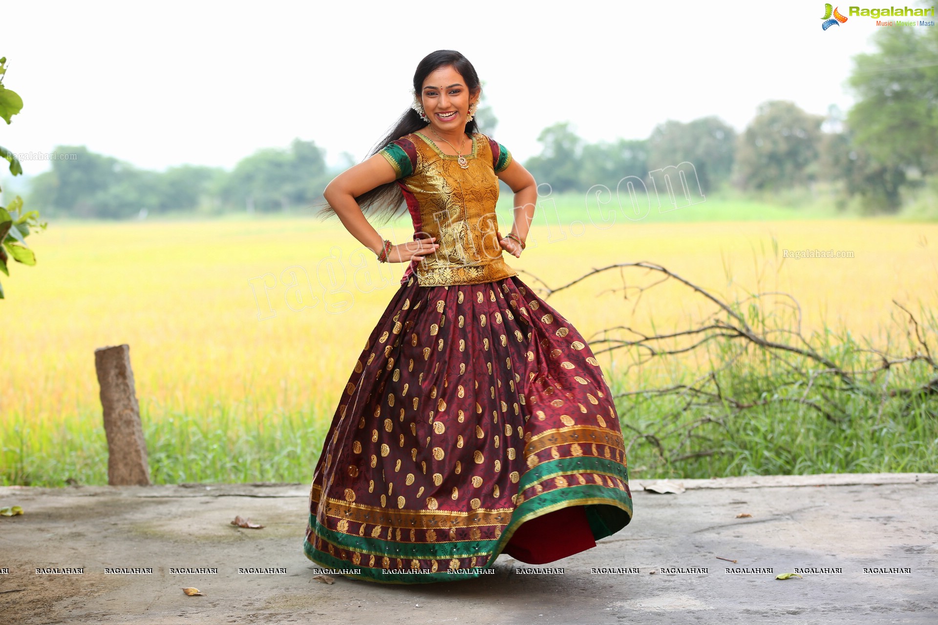 Durga Gade at Bangaru Panjaram TV Serial Sets HD Gallery, Images