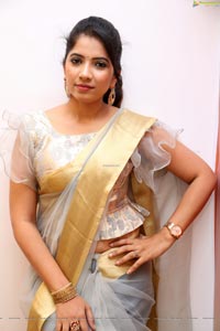 Anchor Indu at Kanchipuram GRT Silks Launch