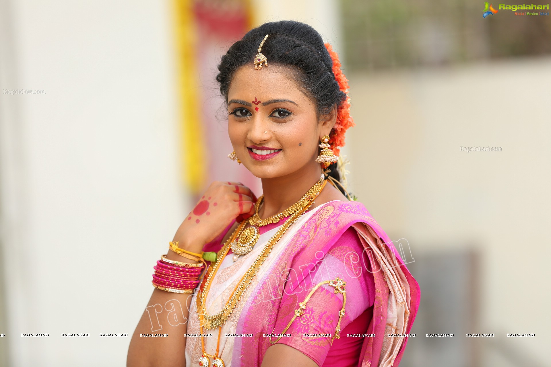 Likitha Murthy at Bangaru Panjaram TV Serial Sets HD Gallery, Images
