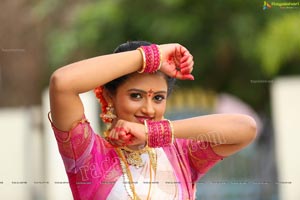 Likitha Murthy at Bangaru Panjaram Serial Sets