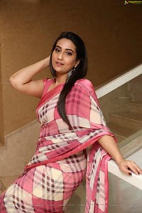 Manjusha in Georgette Saree