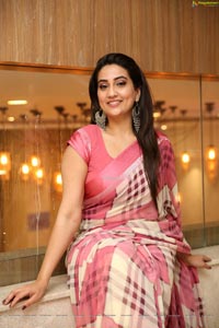 Manjusha in Georgette Saree